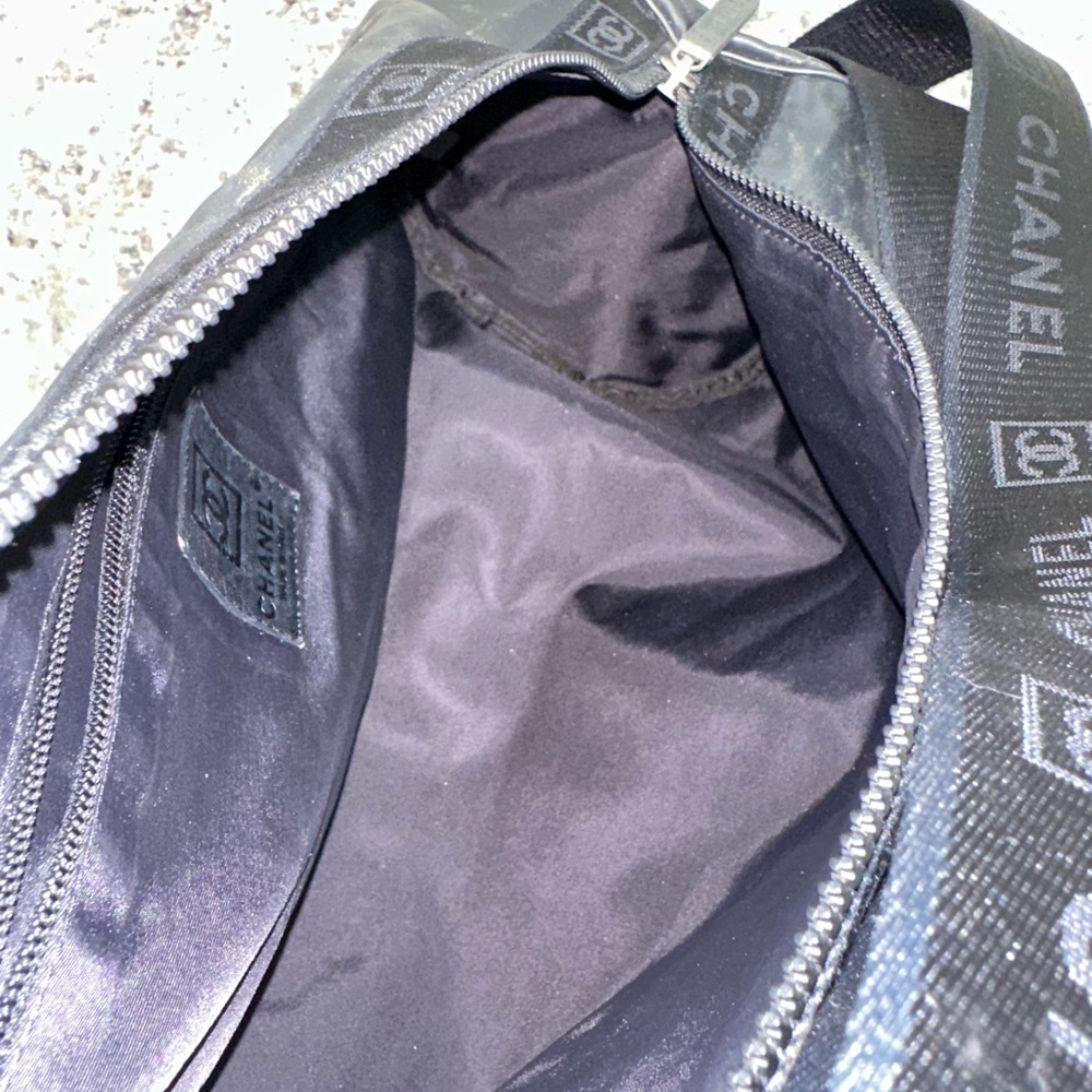 Vintage CHANEL Sport Duffle Bag in Black - Picture 9 of 15